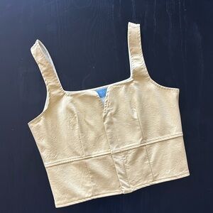 Light Yellow Corset Top